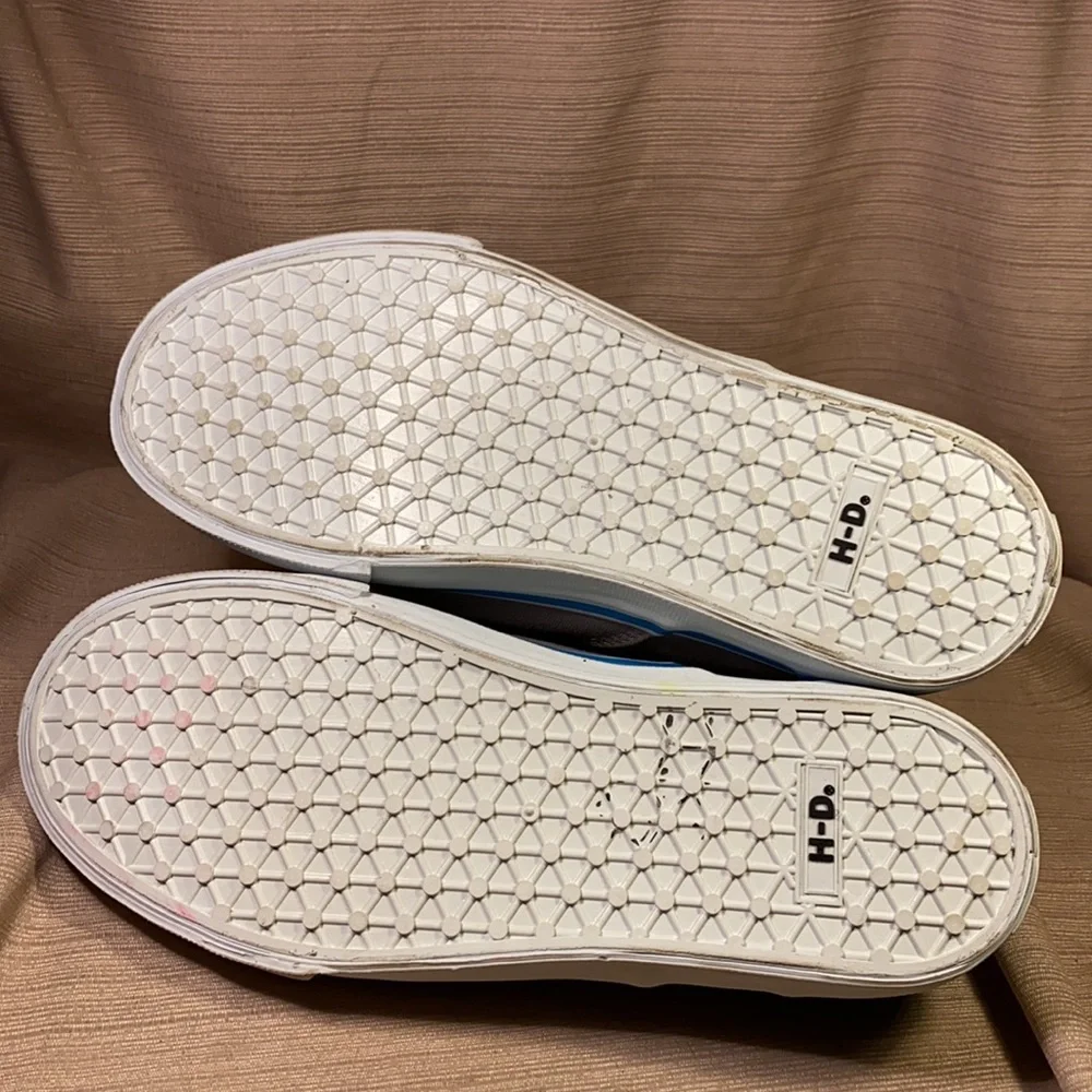 NWT Harley-Davidson canvas lace up loafers